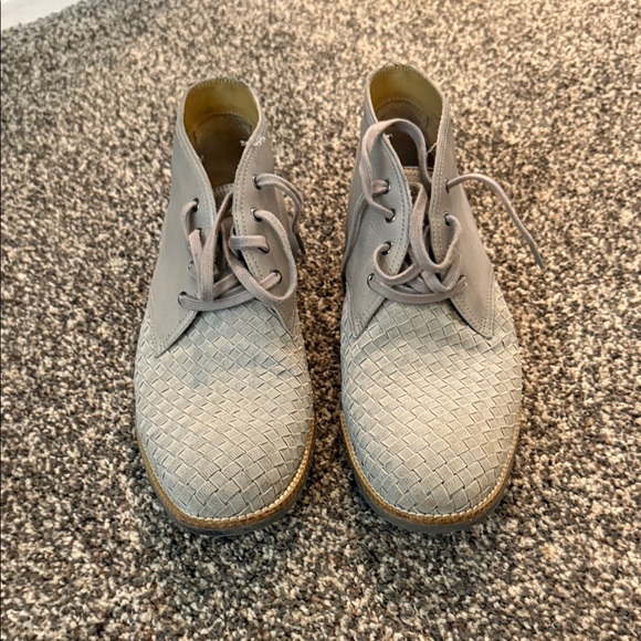 Cole Haan Light Gray Woven Chukka Boots - Picture 1 of 6